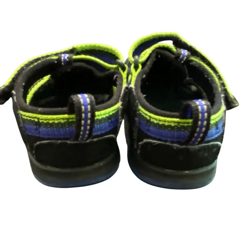 KEEN Toddler Newport H2 Water Sandals Blue Lime Green Sze C5 Estimated Play Shoe